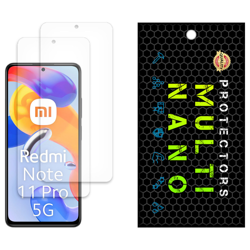 محافظ صفحه نمایش مات مولتی نانو مدل X-S2M مناسب برای گوشی موبایل شیائومی Redmi Note 11 Pro 5G بسته دو عددی
