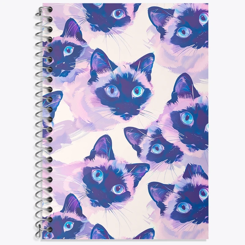 دفتر لغت 50 برگ خندالو طرح گربه (Cat) کد N483