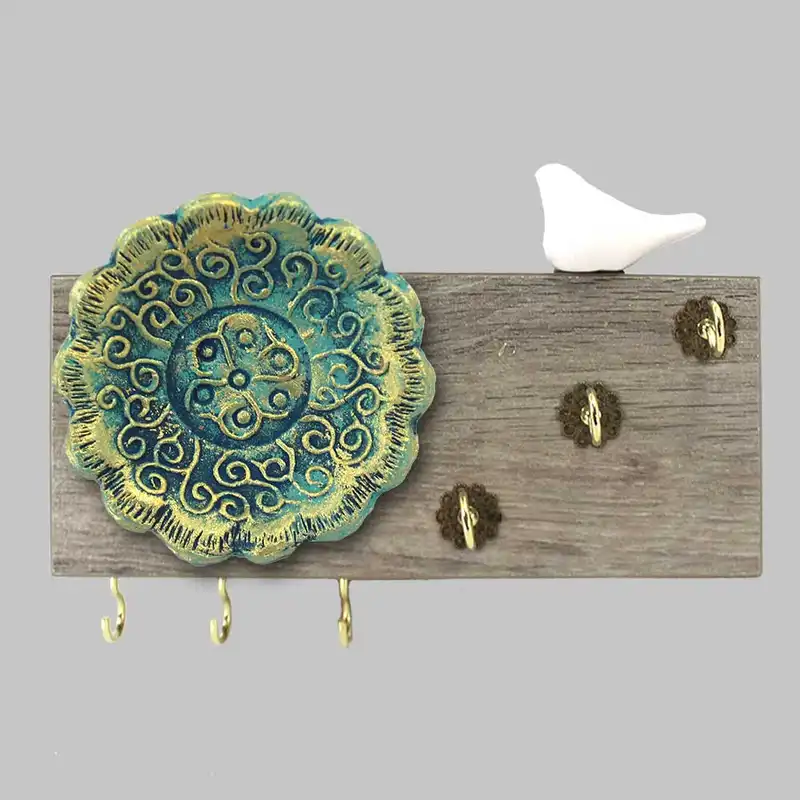 جاکلیدی مدل کاشی و پرنده