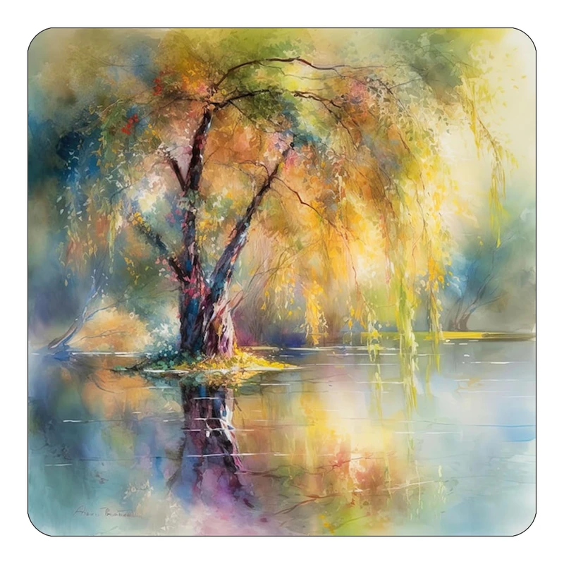 مگنت کاکتی طرح نقاشی رنگ روغن مدل mp72553