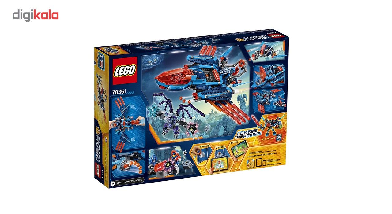 لگو سری Nexo Knights مدل Clays Falcon Fighter Blaster 70351