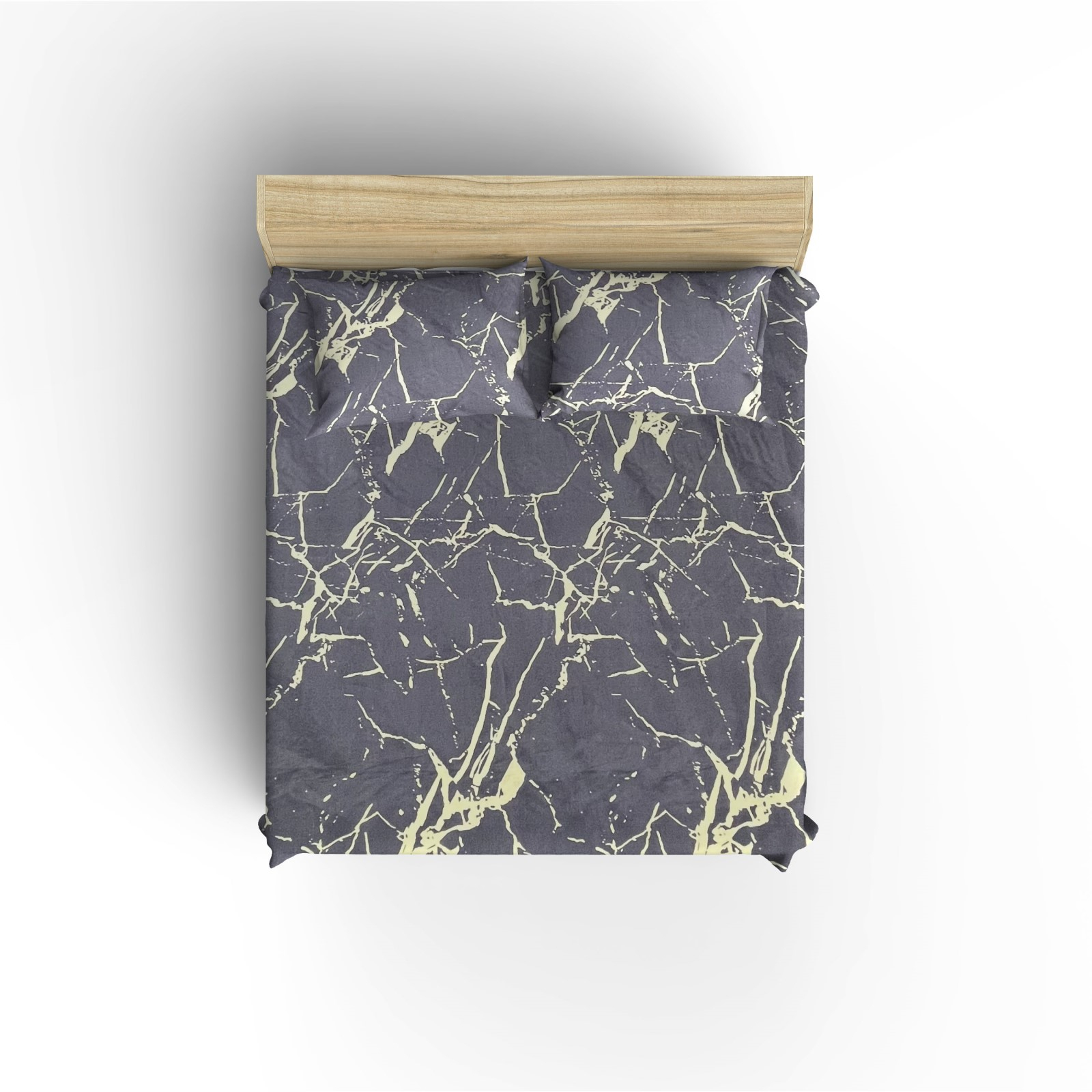 سرویس ملحفه کوکو جم مدل صخره دونفره 3 تکه