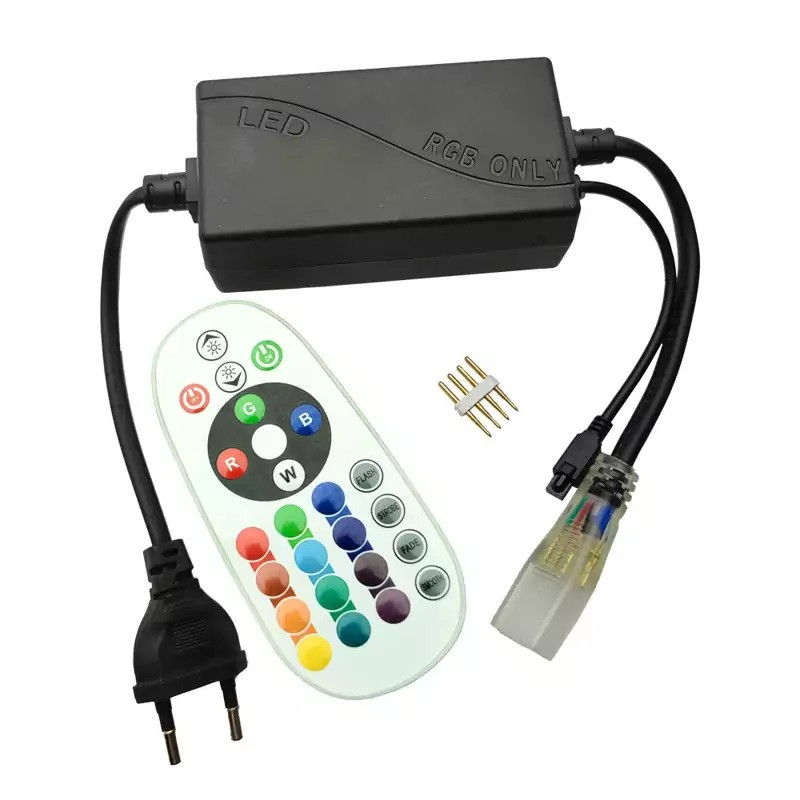 ریسه ال ای دی مدل شلنگی RGB طول 1 متر به همراه ریموت