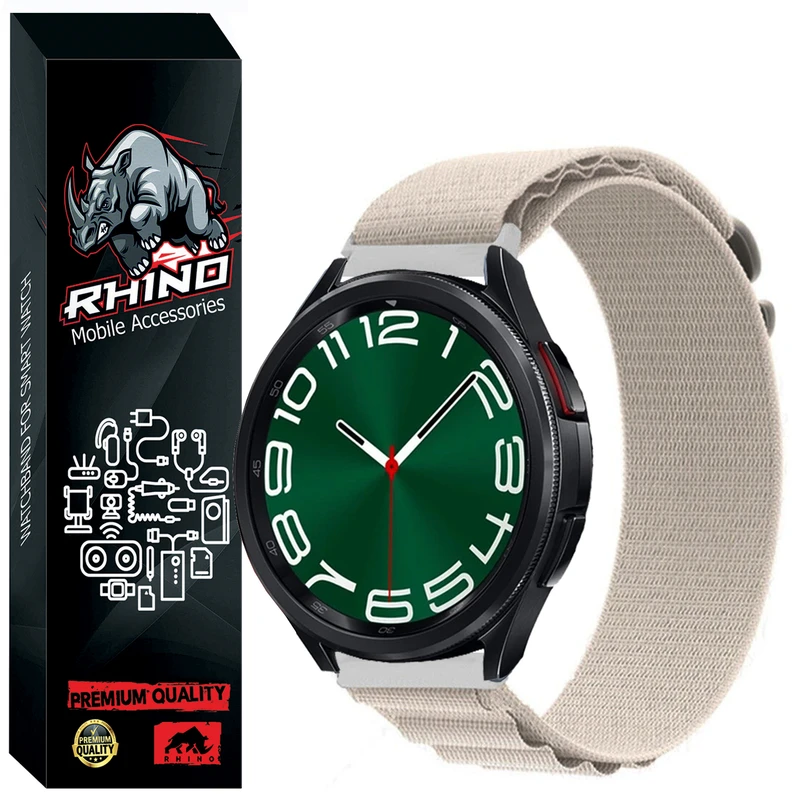 بند راینو مدل Alpine Loop مناسب برای ساعت هوشمند سامسونگ Galaxy Watch 4/5/6 سایز 40/42/43/44/46/47 میلی متری