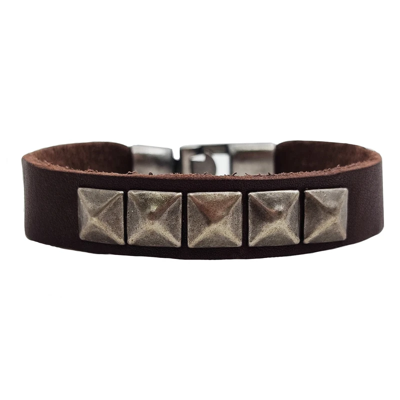 دستبند مردانه مدل چرم کد 1200