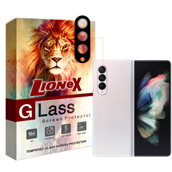 محافظ لنز دوربین لایونکس مدل 5DLENSLION مناسب برای گوشی موبایل سامسونگ Galaxy Z Fold 3 5G / Fold 3 5G