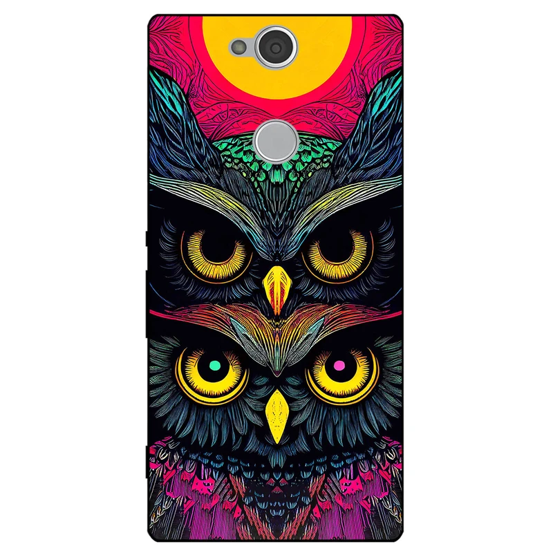 کاور مگافون طرح جغد مدل 1904 مناسب برای گوشی موبایل سونی Xperia XA2 Plus 