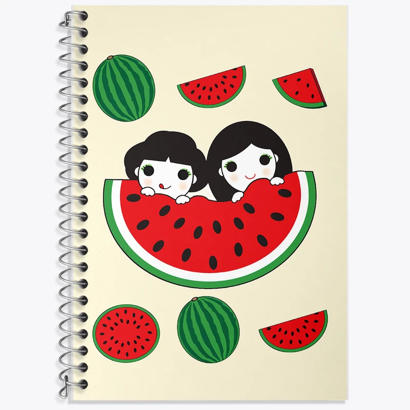 دفتر لغت 50 برگ خندالو طرح هندوانه شب یلدا کد F7610