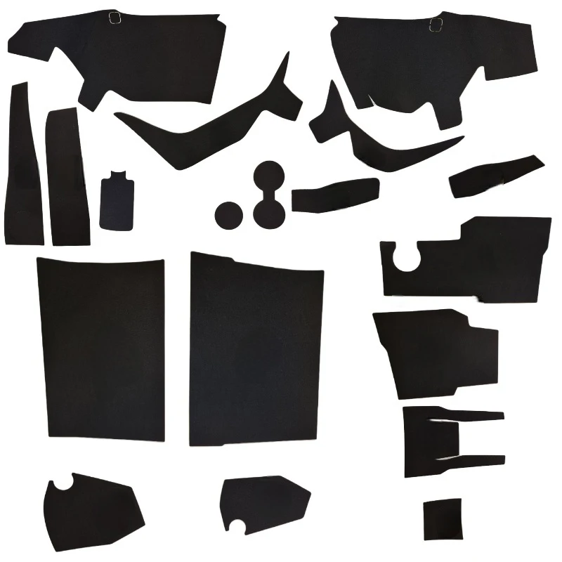 برچسب پوششی سطوح پلاستیکی تریم داخلی خودرو مدل TIGGO 8 PRO / MAX بسته ۱۹ عددی