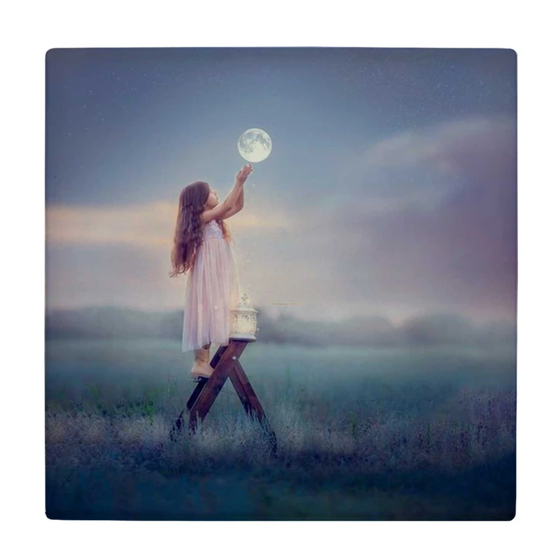 زیر لیوانی طرح دختر و مهتاب کد    3616006_1546