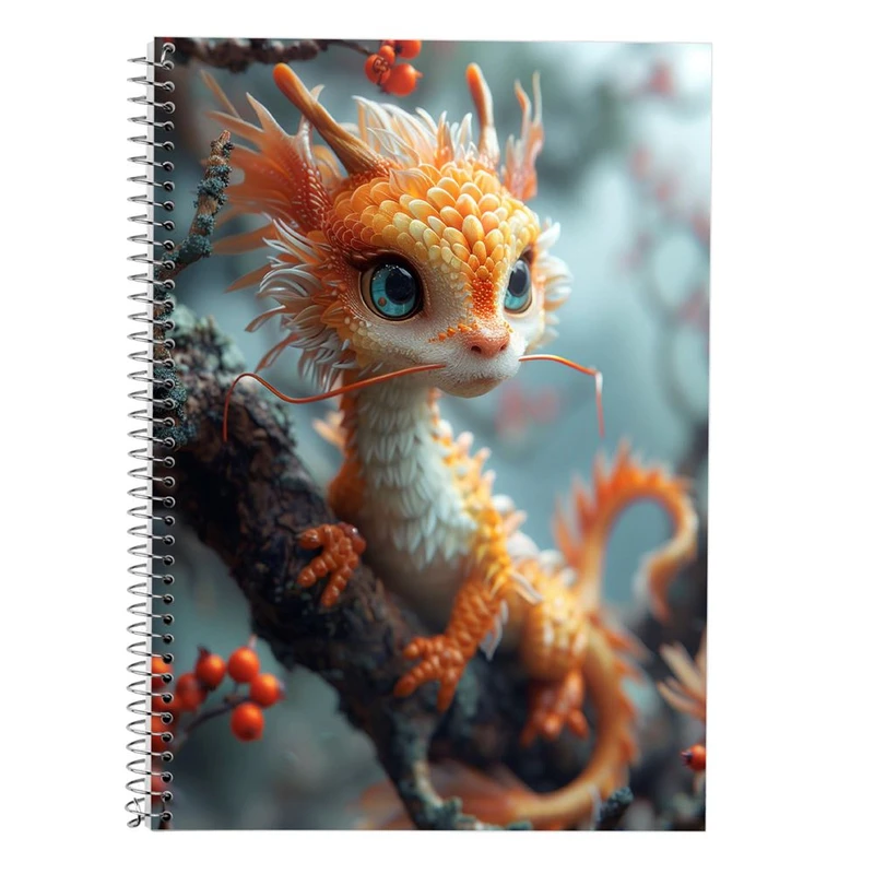 دفتر لغت 50 برگ مدوپد طرح اژدها کد DF16808