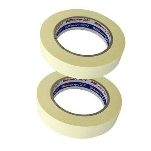 چسب کاغذی ایران چسب مدل باریک عرض 2,5 سانتیمتر بسته 2 عددی