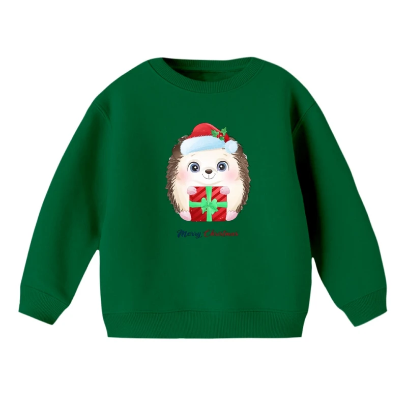 سویشرت بچگانه مدل جوجه تیغی کریسمس کد 2