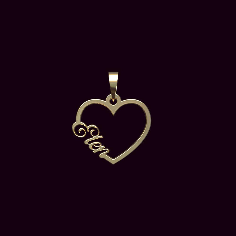 آویز گردنبند طلا 18 عیار زنانه مدوپد مدل اسم الن elen کد PB1-10319