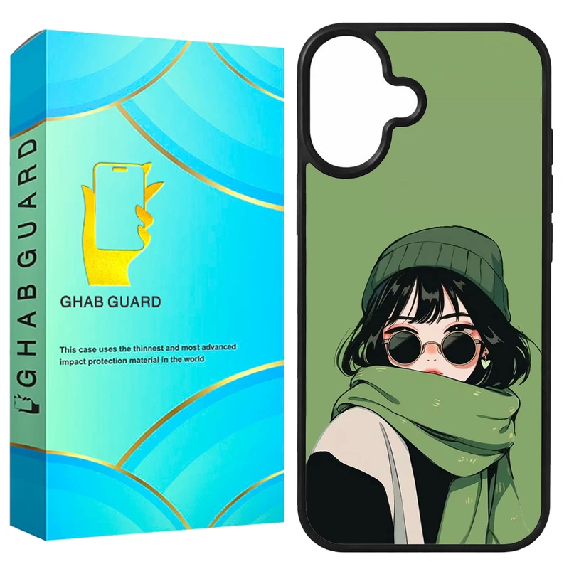 کاور قاب گارد طرح دختر مدل GCHP16 مناسب برای گوشی موبایل اپل iPhone 16 
