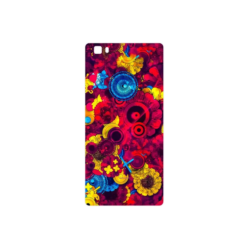 برچسب پوششی ماهوت مدل Vector Flower Garden Digital Art مناسب برای گوشی موبایل هوآوی P8 Lite