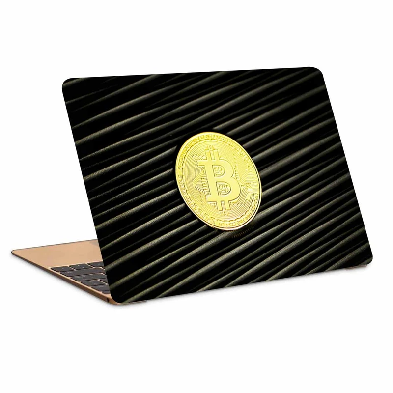 استیکر لپ تاپ طرح bitcoinکد p-1047 مناسب برای لپ تاپ 15.6 اینچ