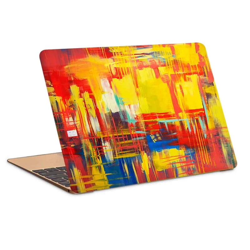 استیکر لپ تاپ طرح abstract from colorful painted concrete wallکد c-20مناسب برای لپ تاپ 15.6 اینچ