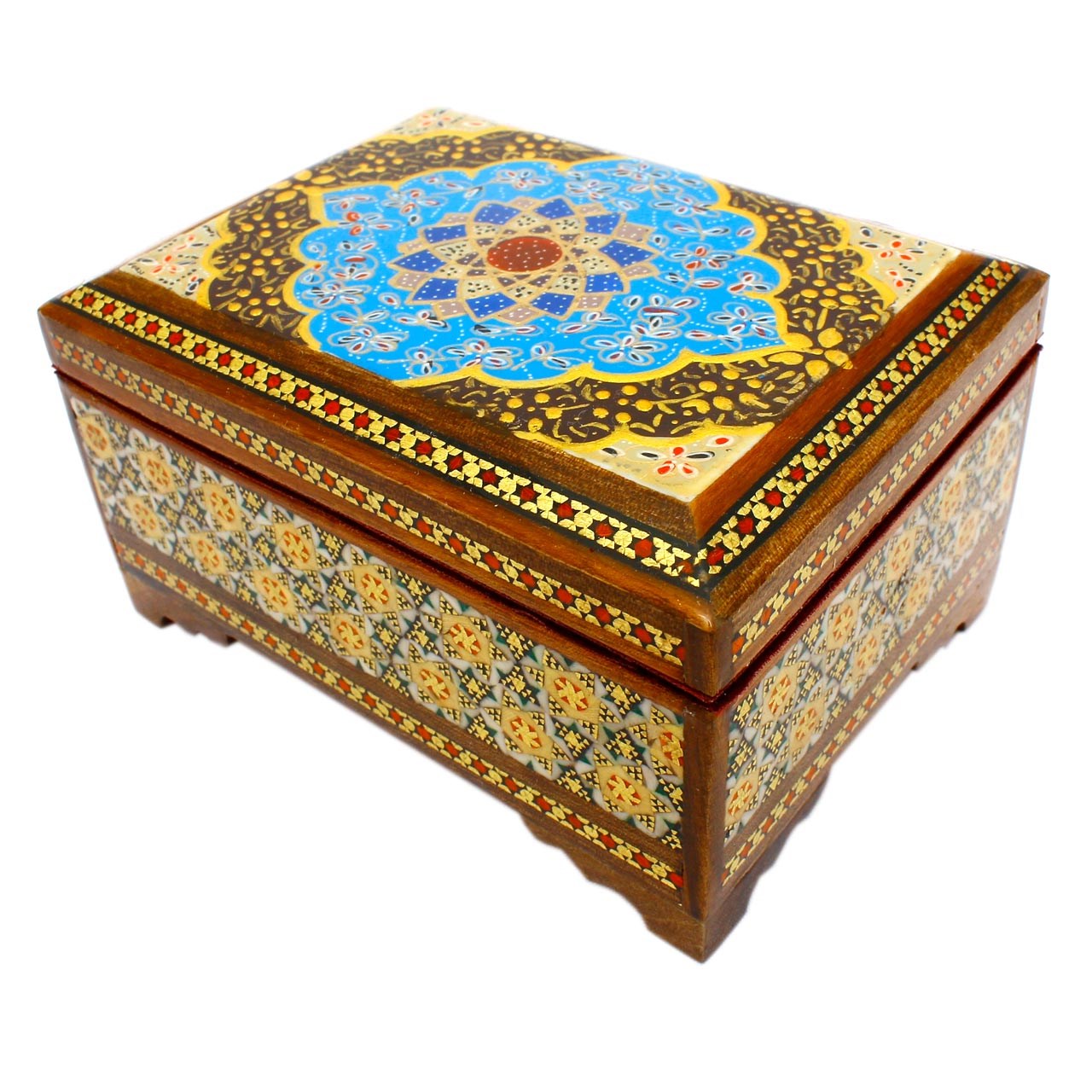 جعبه خاتم کاری گالری مند کد Mkh27