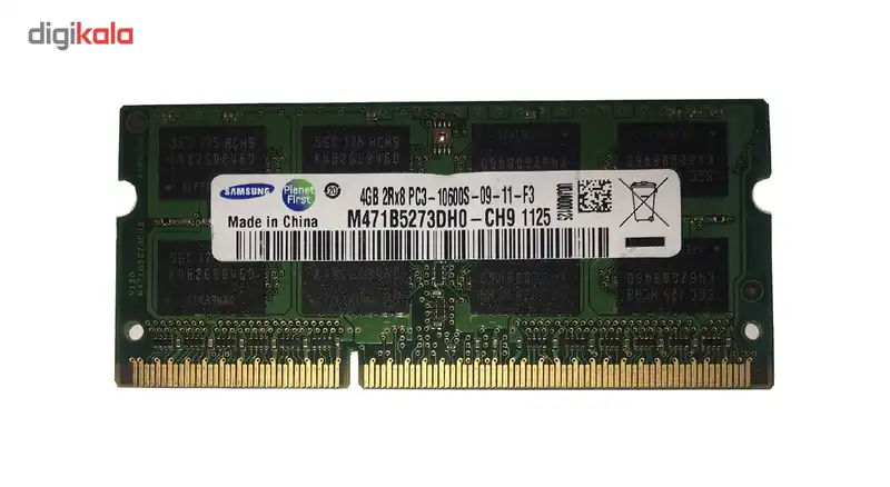 رم لپ تاپ سامسونگ مدل DDR3 10600s MHz ظرفیت 4 گیگابایت