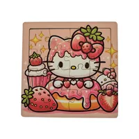 پازل 16 تکه چوبی روبوکات مدل کیتی مناسب برای کودک و نوجوان