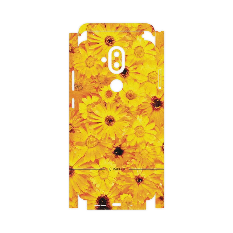 برچسب پوششی ماهوت مدل Yellow-Flower-FullSkin مناسب برای گوشی موبایل نوکیا 8.1