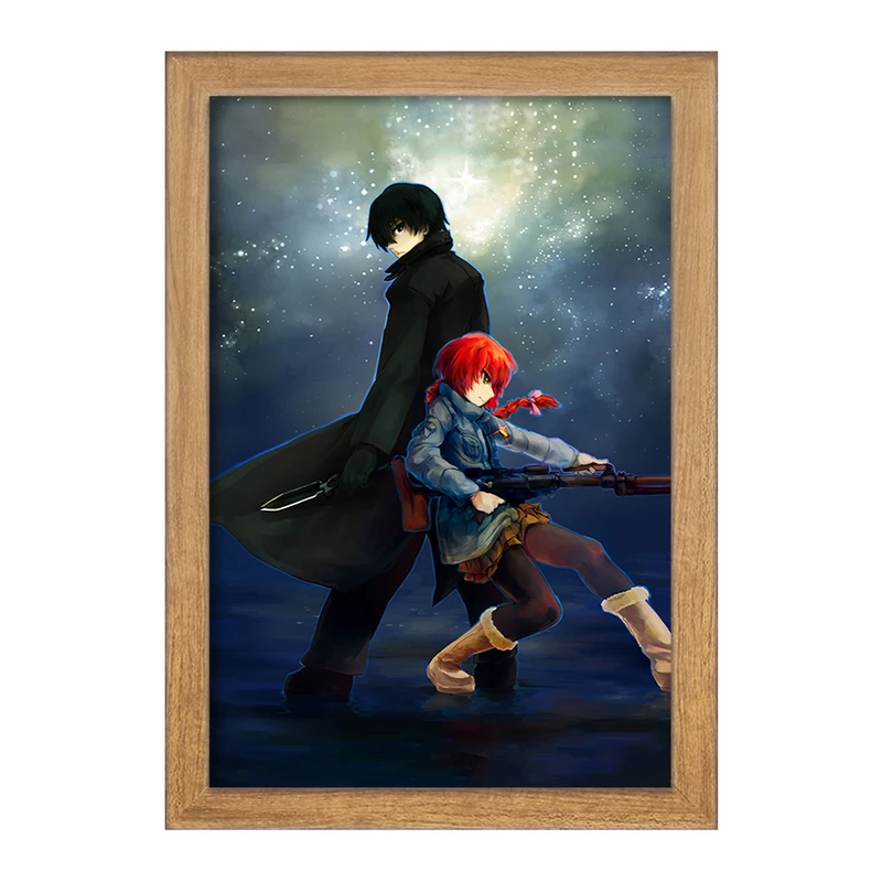 تابلو خندالو مدل انیمه تاریکتر از سیاهی Darker Than Black  کد 23461