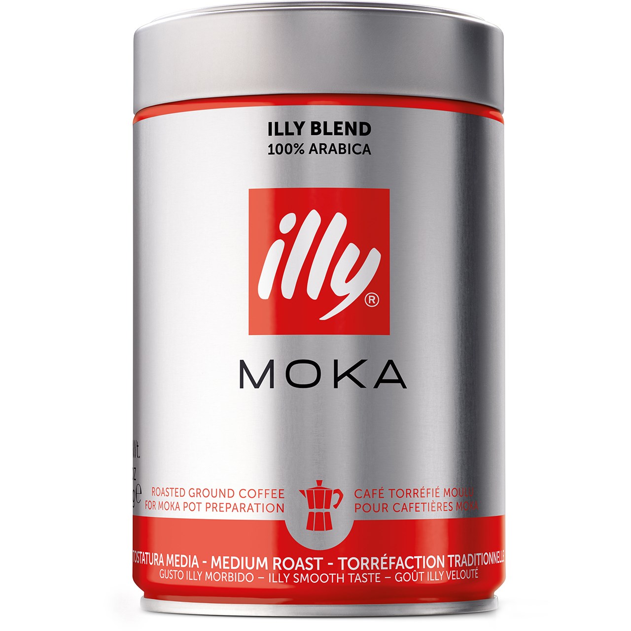 قوطی پودر قهوه ایلی مدل Moka Medium Roast مقدار 250 گرم