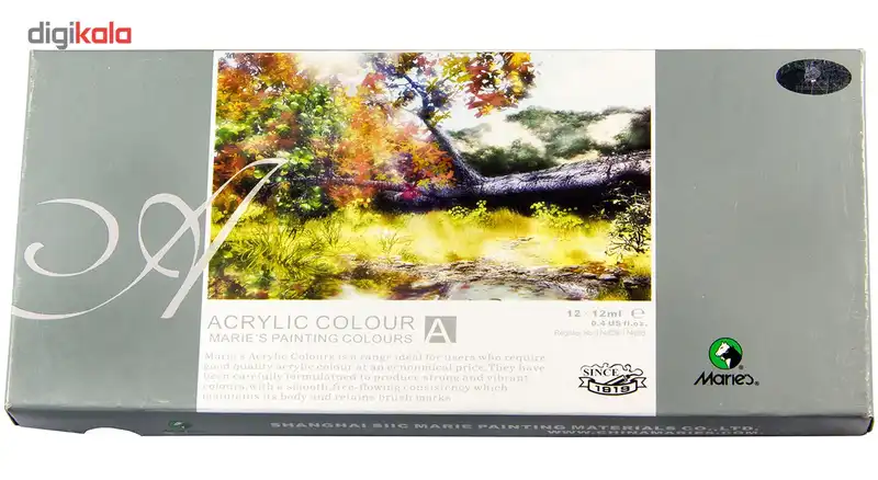 رنگ اکریلیک 12 رنگ ماریس