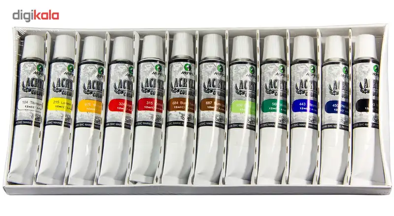رنگ اکریلیک 12 رنگ ماریس