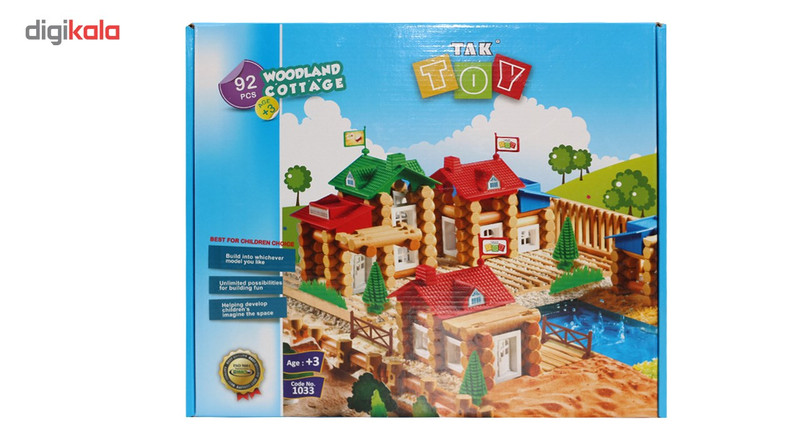 بازی ساختنی92 تکه تک توی مدل کلبه جنگلی1033