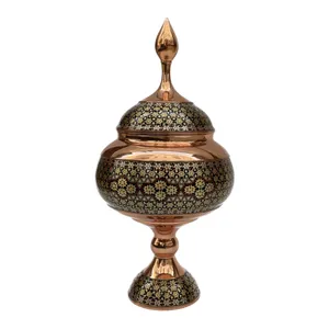 شکلات خوری خاتم کاری مدل پایه دار