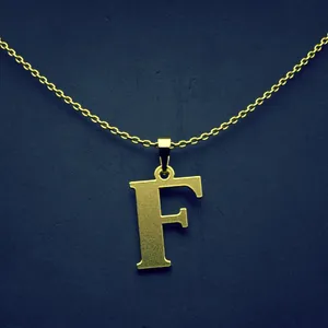 گردنبند طلا 18 عیار زنانه مدوپد مدل حرف F کد H3-1-1552