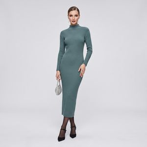 پیراهن بافتنی یقه ایستاده زنانه نیزل مدل 9766-2