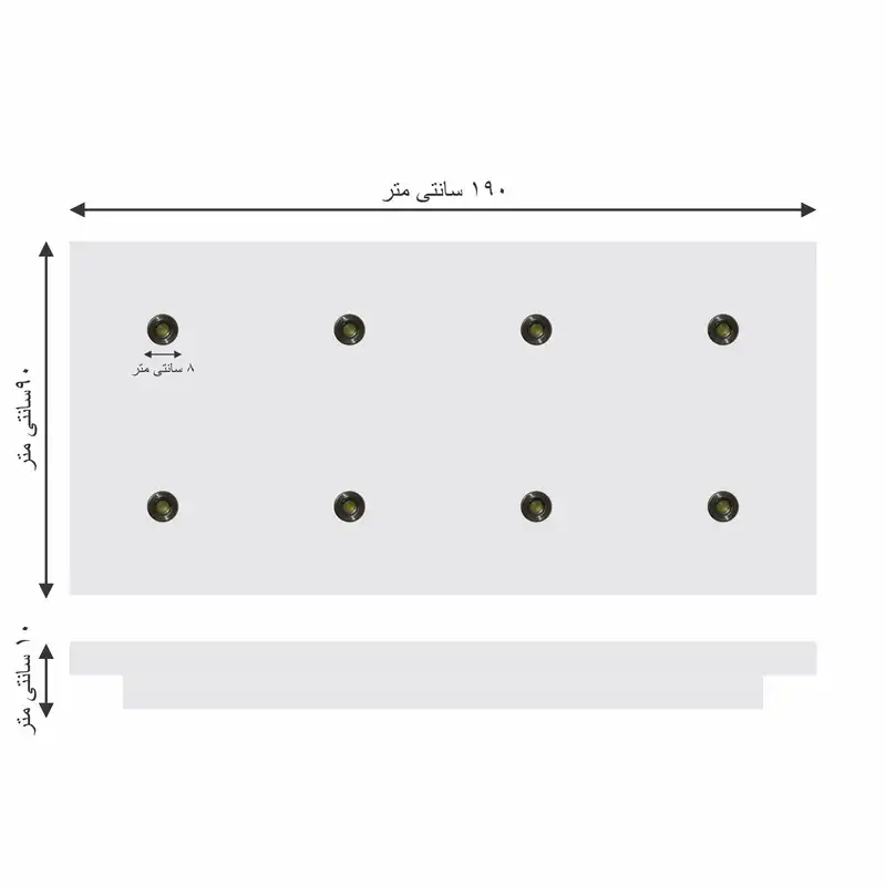 کناف پیش ساخته سقف مدل آرک طرح مستطیل مدرن