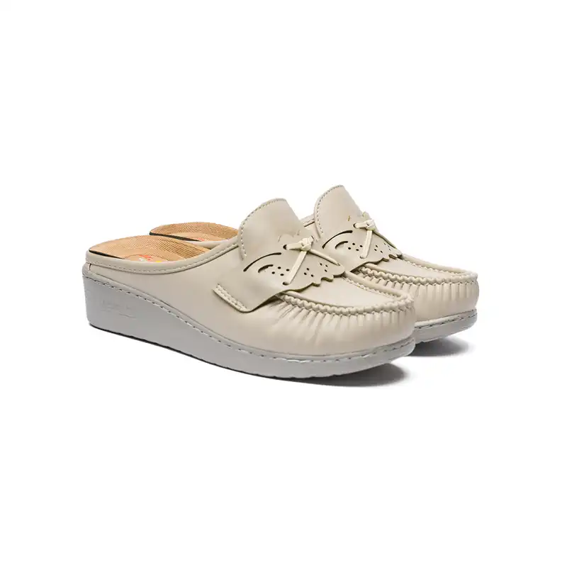 صندل زنانه مدل شول پرستاری رنگ کرم