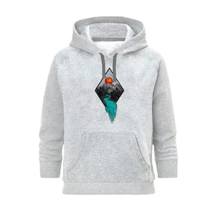 هودی زنانه مدل رودخانه مثلث  کد SH40 رنگ طوسی