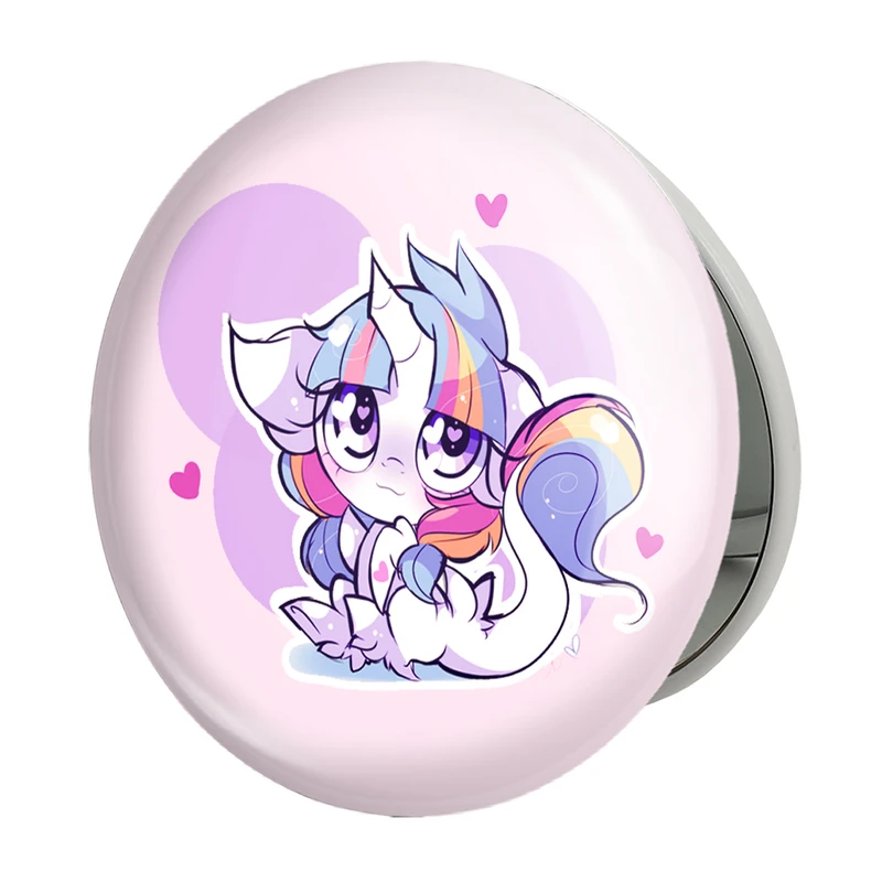 آینه جیبی خندالو طرح اسب پونی مدل تاشو کد 24836 