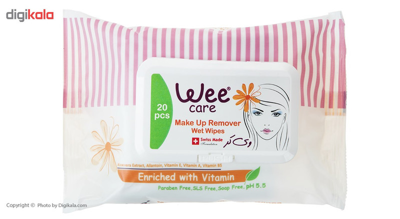 دستمال مرطوب وی کر مدل Enriched With Vitamin بسته 20 عددی دستمال مرطوب وی کر مدل Enriched With Vitamin بسته 20 عددی