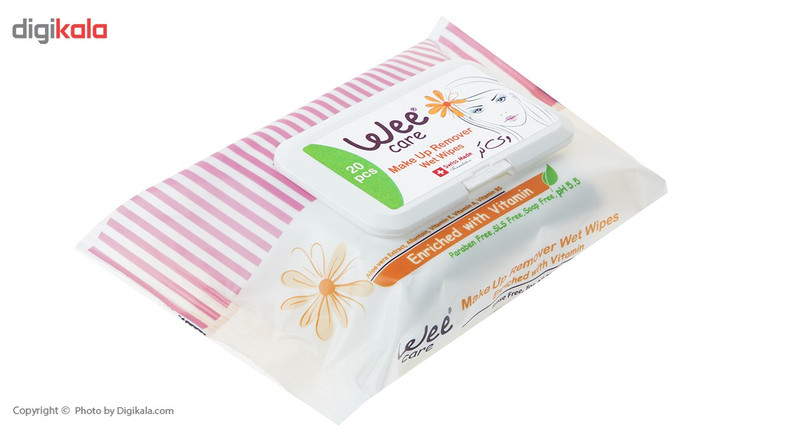 دستمال مرطوب وی کر مدل Enriched With Vitamin بسته 20 عددی دستمال مرطوب وی کر مدل Enriched With Vitamin بسته 20 عددی