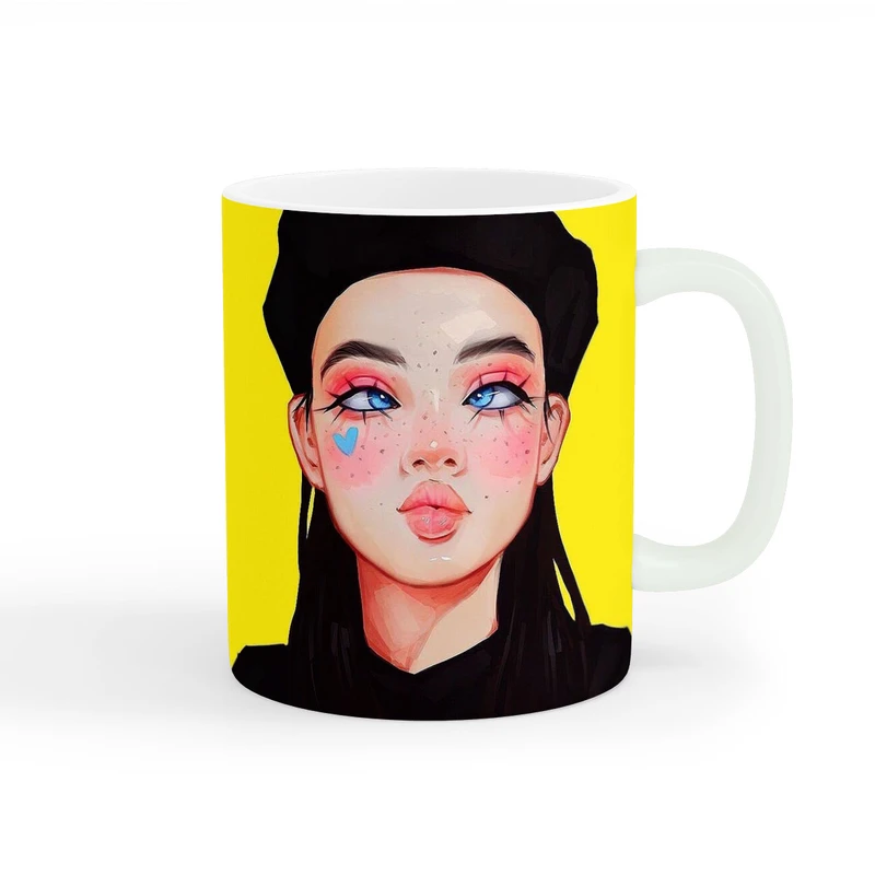 ماگ طرح دخترانه شگفت انگیز کد wall-8184