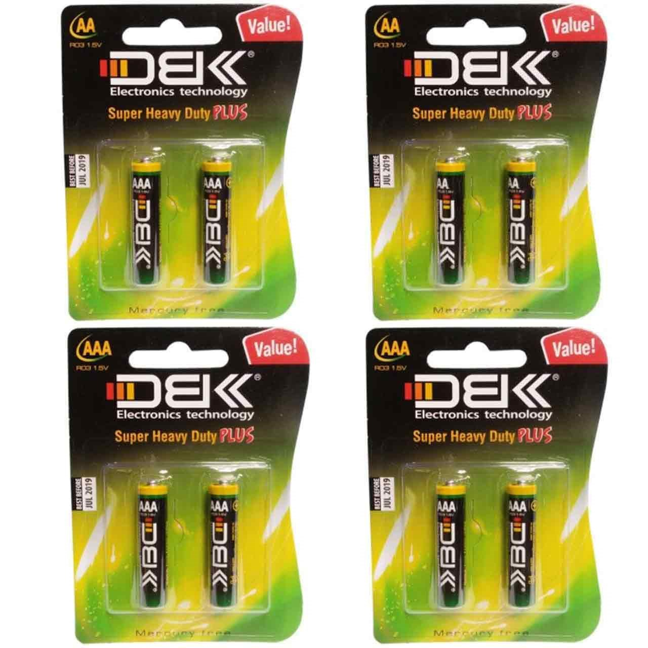 باتری قلمی و نیم قلمی DBK مدل Super Heavy Duty Plus بسته 8 عددی