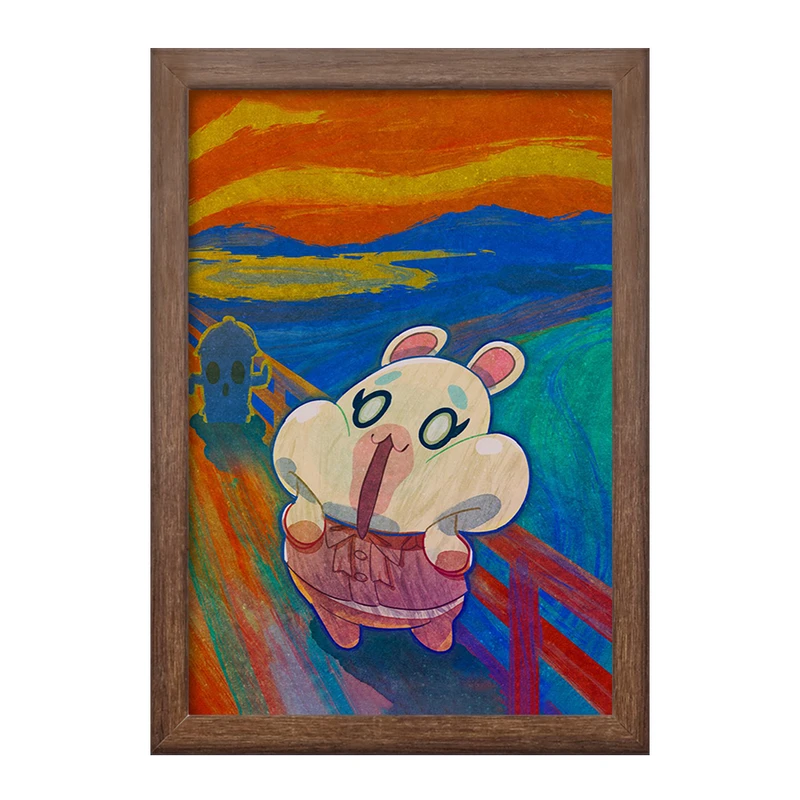 تابلو خندالو طرح بازی انیمال کراسینگ (Animal Crossing) کد 32657