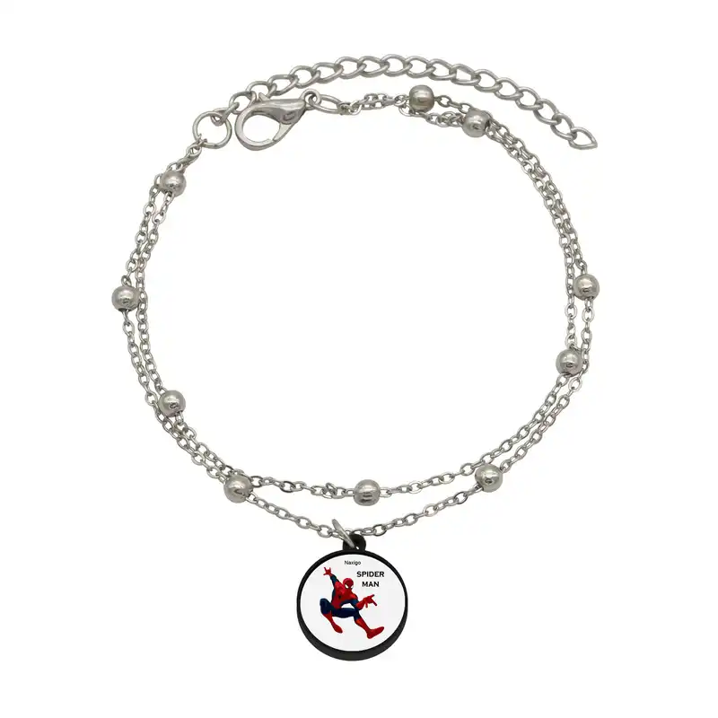 پابند زنانه ناکسیگو مدل شب تاب طرح مرد عنکبوتی کد LB7418