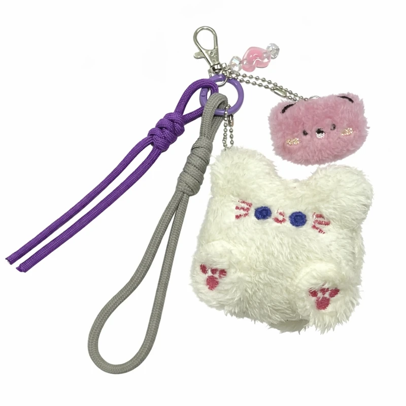 آویز کیف زنانه مدل چارم بگ طرح گربه وخرس