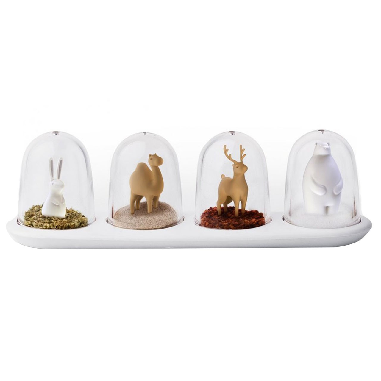 ست نمک و فلفل پاش نقطه مدل Four Animals بسته 4 عددی