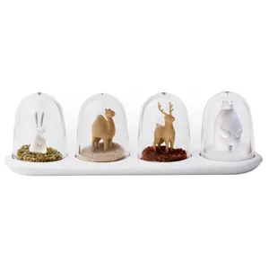 ست نمک و فلفل پاش نقطه مدل Four Animals بسته 4 عددی