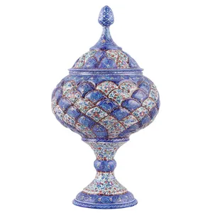 شکلات خوری مسی میناکاری اثر ابوالقاسمی کد 170073