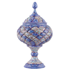 شکلات خوری مسی میناکاری اثر ابوالقاسمی کد 170073