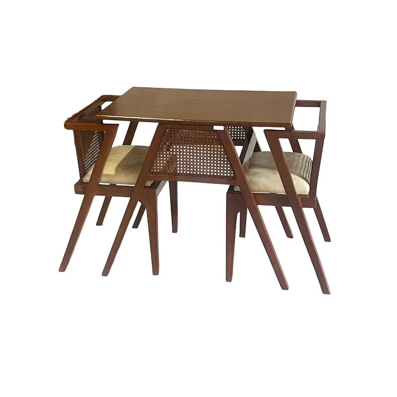 میز و صندلی ناهارخوری دو نفره گروه تولید اسپیناس مدل New-Kamja-402